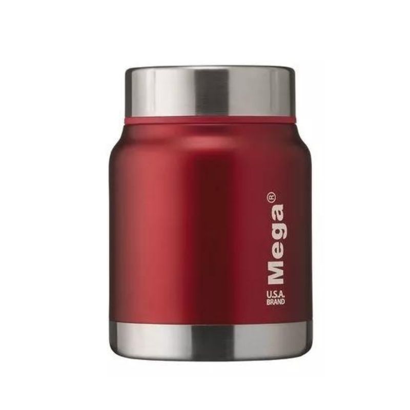 MEGA - Termo de Comida MegaPress Vinotinto 500ML 6 Horas Caliente