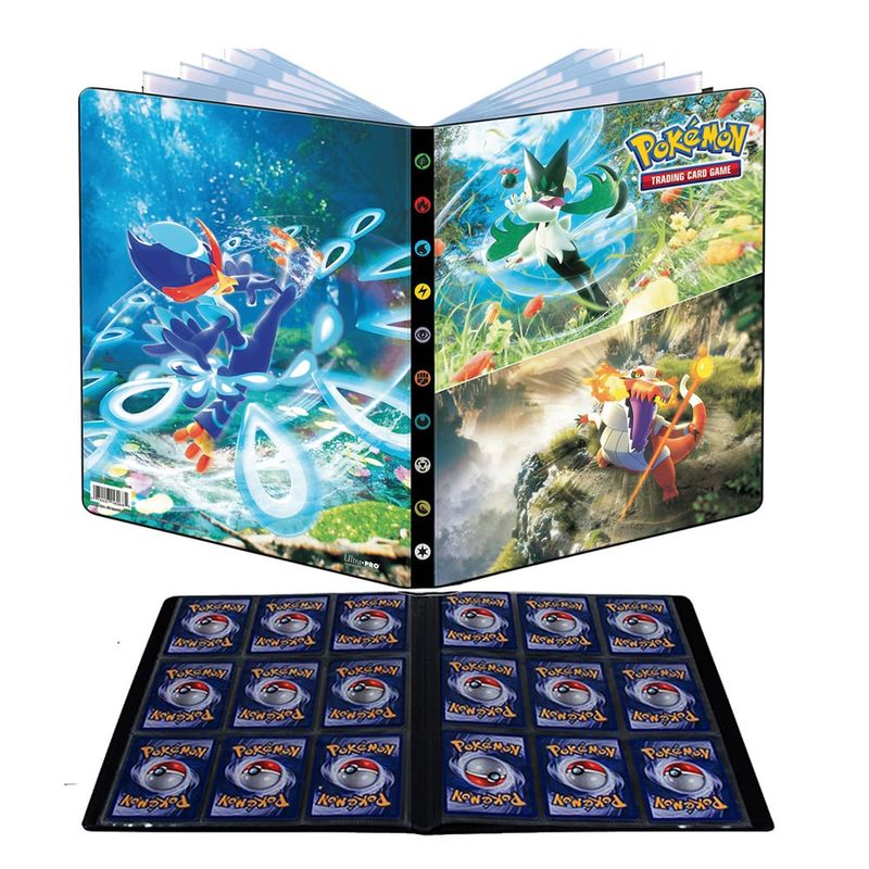 ULTRA PRO - UP PORTAFOLIO 9 BOLSILLOS CARTAS POKEMON SCARLET-VIOLET 2