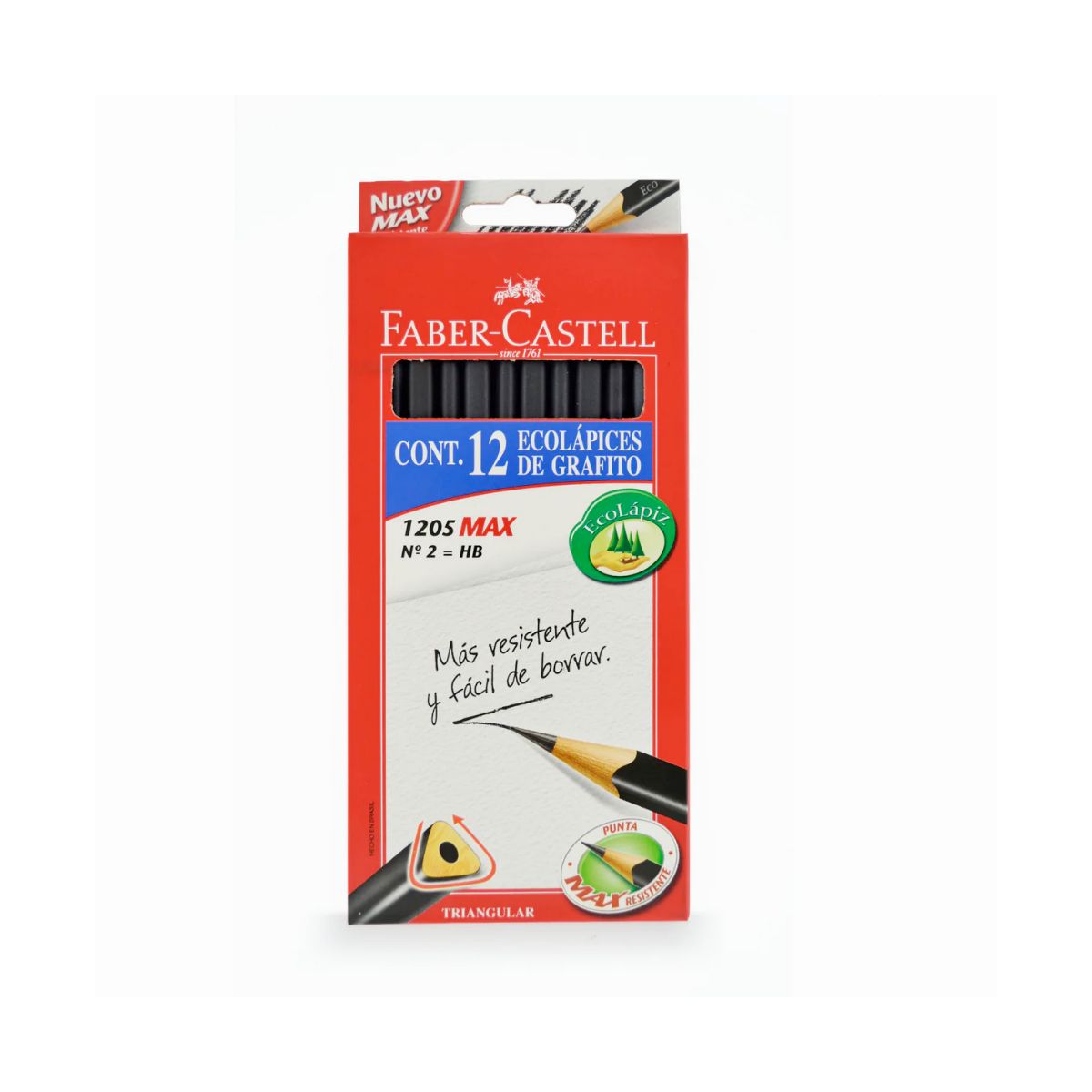 FABER-CASTELL - Lápiz Grafito Triangular Caja 12 Unidades