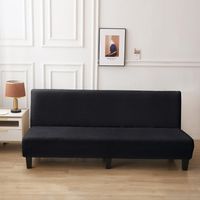 Funda Cubre Futon diseño Texturizado living Negro