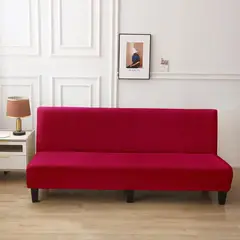GENERICO - Funda Cubre Futon diseño Texturizado living Burdeo