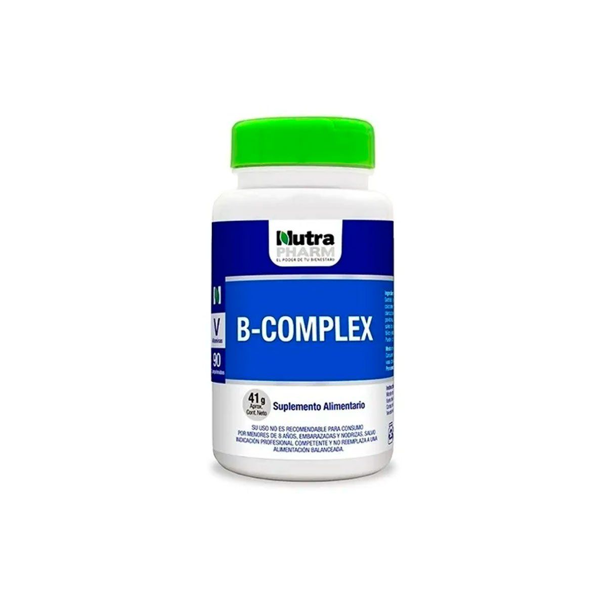 NUTRAPHARM - B-complex complejo B 90 Comprimidos Nutrapharm