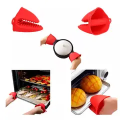 GENERICO - Guantes Para Horno Toma Olla Protector De Silicona Cocina