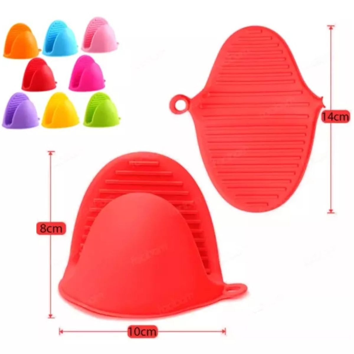 GENERICO - Guantes Para Horno Toma Olla Protector De Silicona Cocina