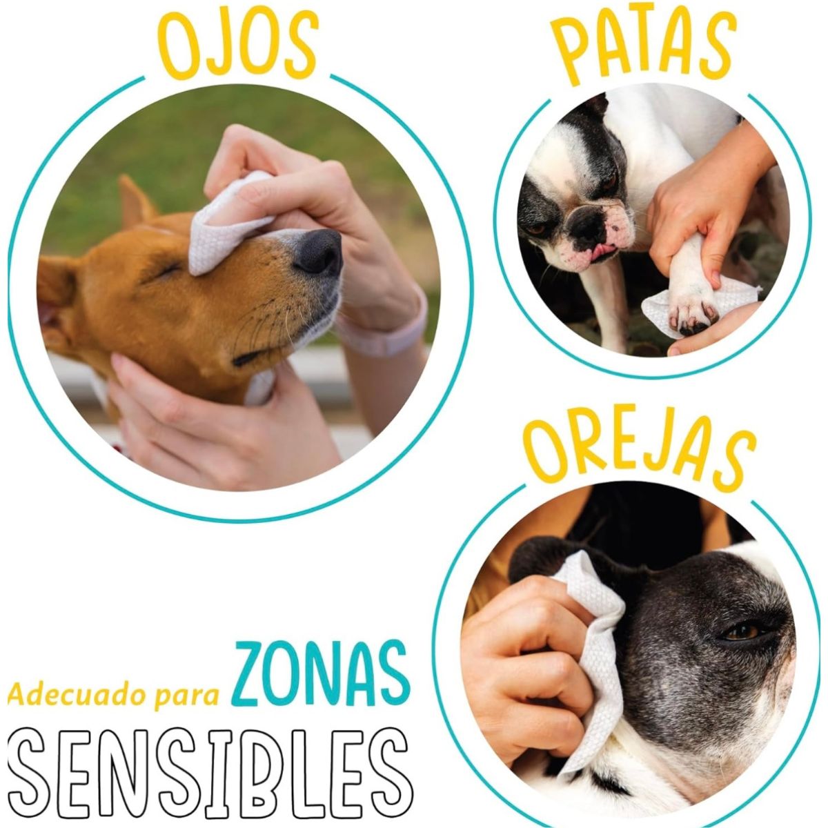 GENERICO - Toallas Húmedas Diseñadas Para Mascotas Perros Gatos 80 Un