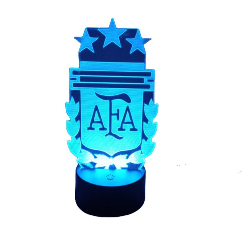 3DILUTION - Lámpara Led 3d Argentina AFA Base Negra