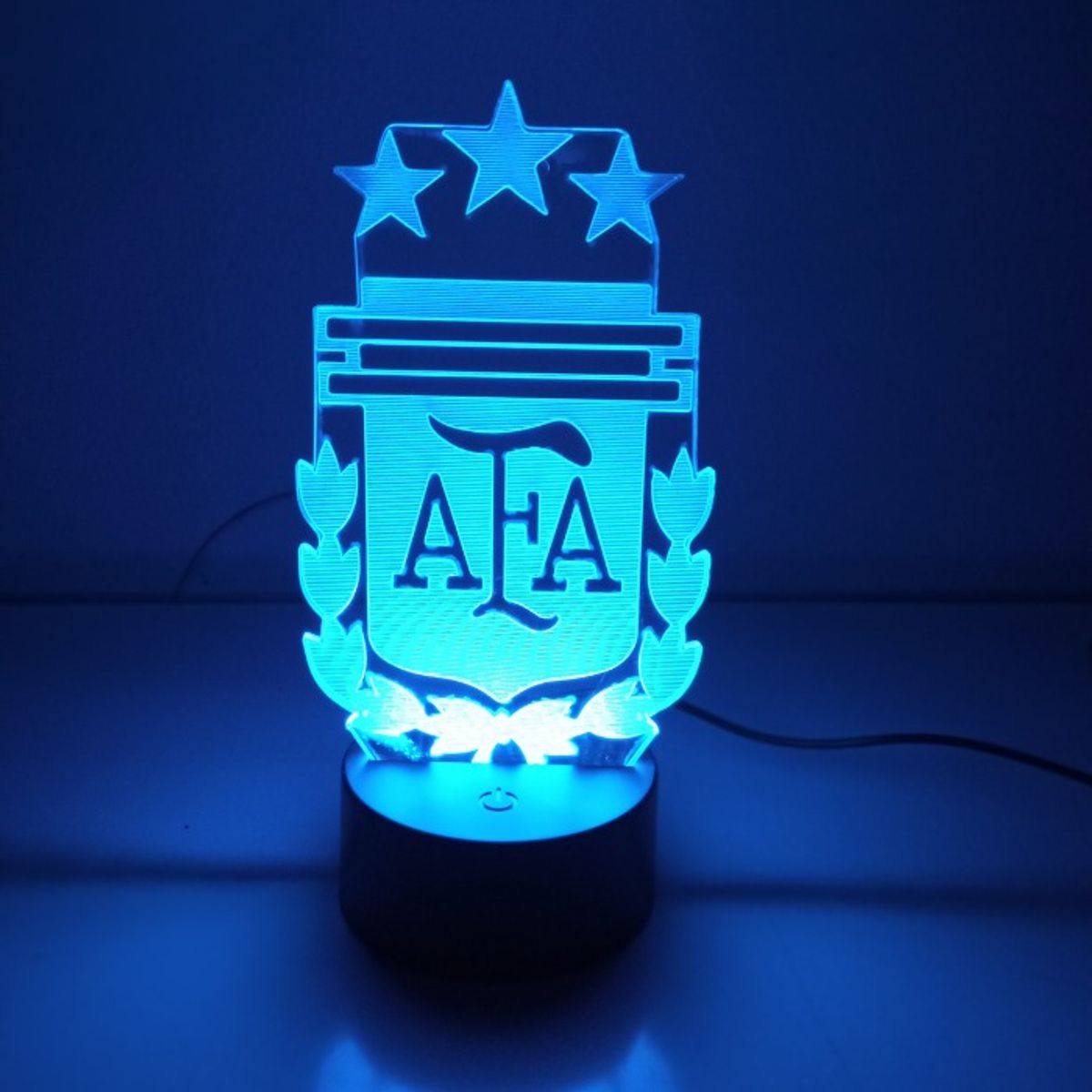 3DILUTION - Lámpara Led 3d Argentina AFA Base Negra