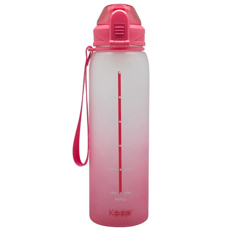 KEEP - Botella Rubber 1 Litro Keep Color Rosado
