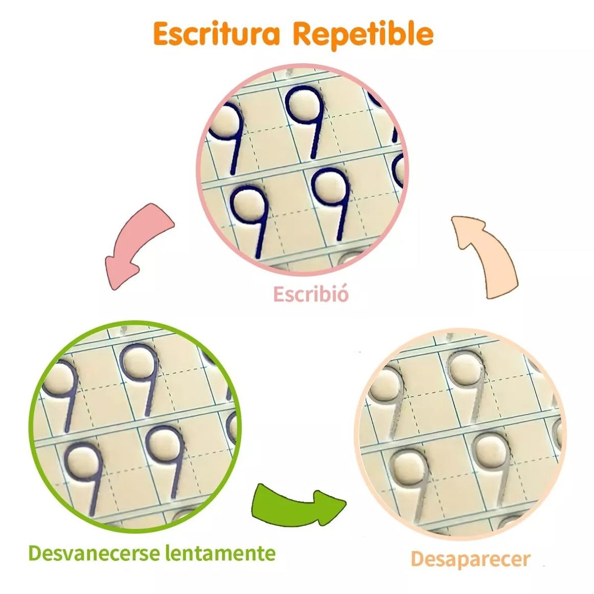 GENERICO - Magic Práctica Copybook Set Magic Caligrafía Cuaderno