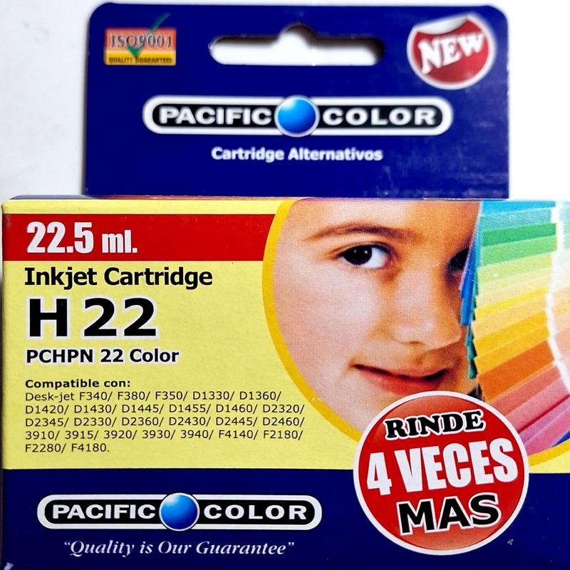 PACIFIC COLOR - Tinta Alternativa para HP 22 XL Color