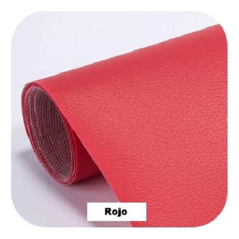 GENERICO - Parche Adhesivo Cuero Impermeable 30x20sofás Reparación Rojo