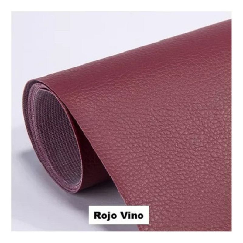 GENERICO - Parche Adhesivo Cuero Impermeable 30x20 Sofás Rojo Vino