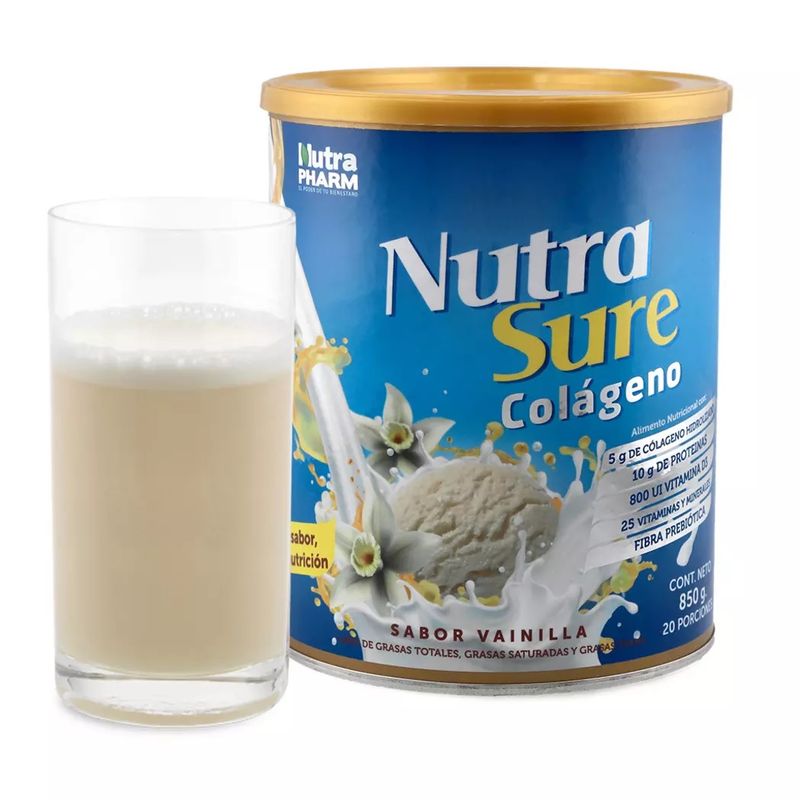 NUTRAPHARM - Nutrasure Colageno Sabor Vainilla X 850 Gr Nutrapharm