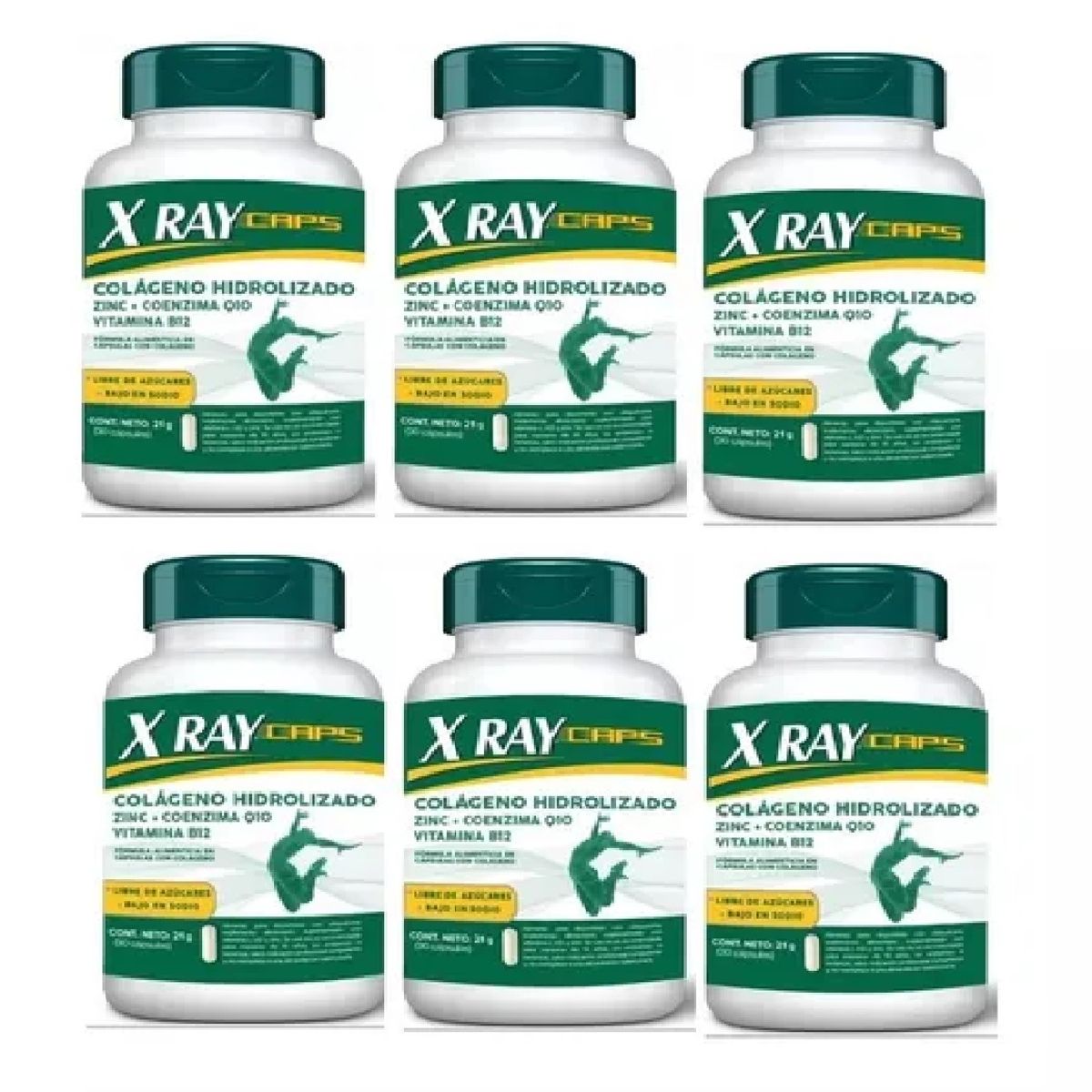 NUTRAPHARM - X-ray Colageno Cap X 30 X 6 frascos