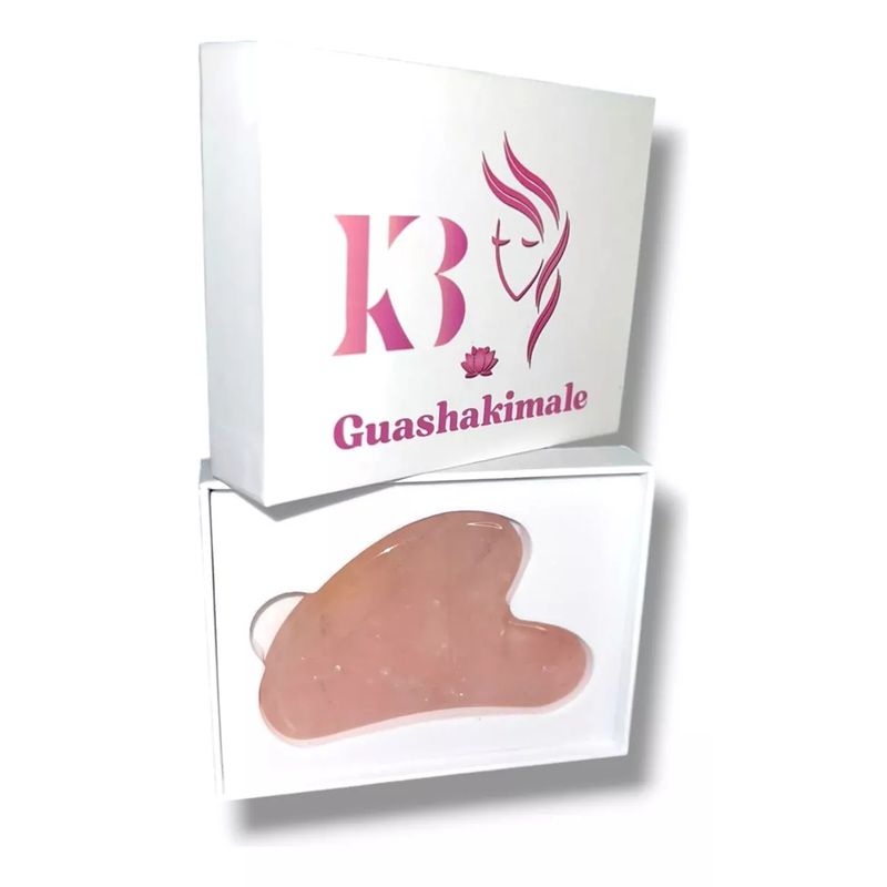 GENERICO - Gua Sha Cuarzo Rosado 100% piedra natural