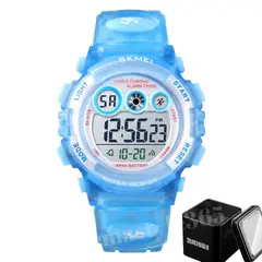 SKMEI - Reloj Niña Deportivo Digital Alarma Luz Cronometro