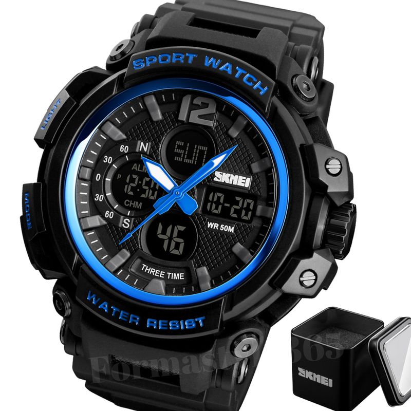 SKMEI - Reloj De Hombre Deportivo Análogo Digital SKMEI Alarma