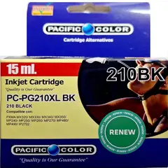 PACIFIC COLOR - Tinta Alternativa para Canon 210 XL Negra