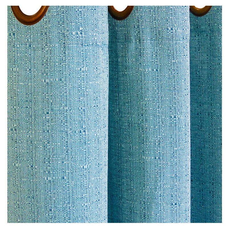 ILLUSIONS - Set de cortinas 8 piezas (2 paños + 2 velos + 4 amarres) Turquesa