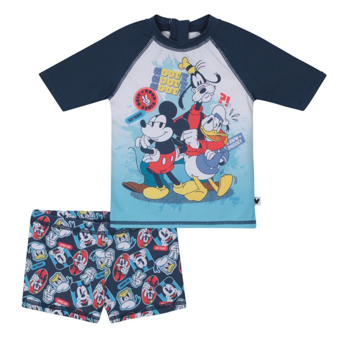 DISNEY - Traje de Baño Bebe Niño Set UV50+ Mickey Disney DISNEY
