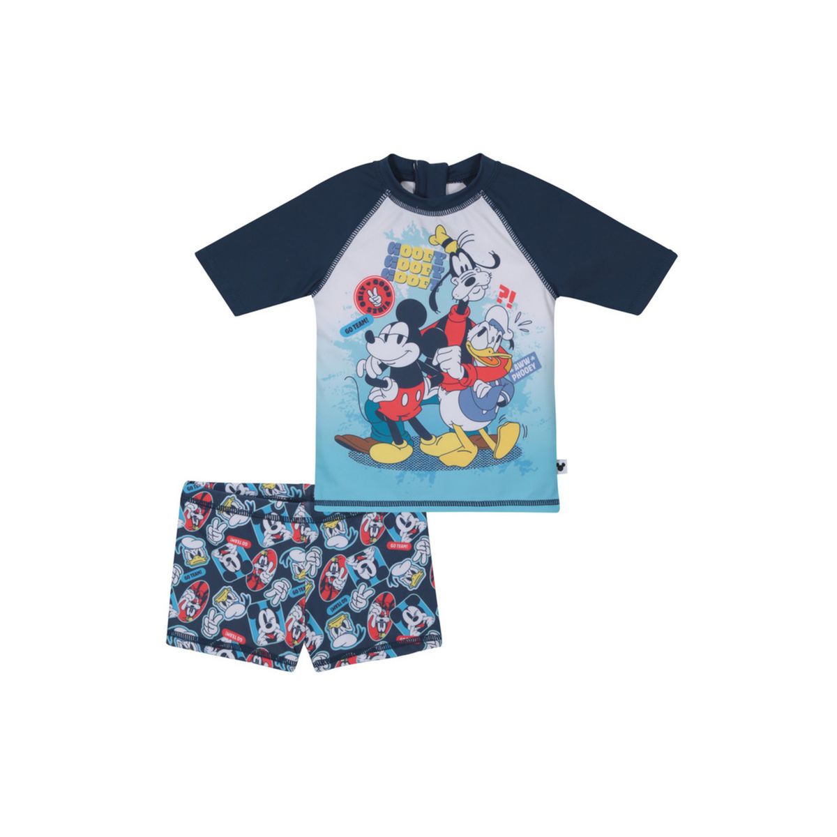 DISNEY - Traje de Baño Bebe Niño Set UV50+ Mickey Disney DISNEY