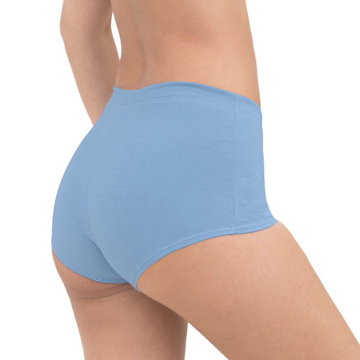 LEONISA - pack x 3 bóxers cortos con algodón elástico 12634X3 Azul Claro / Puntos / Azul Oscuro