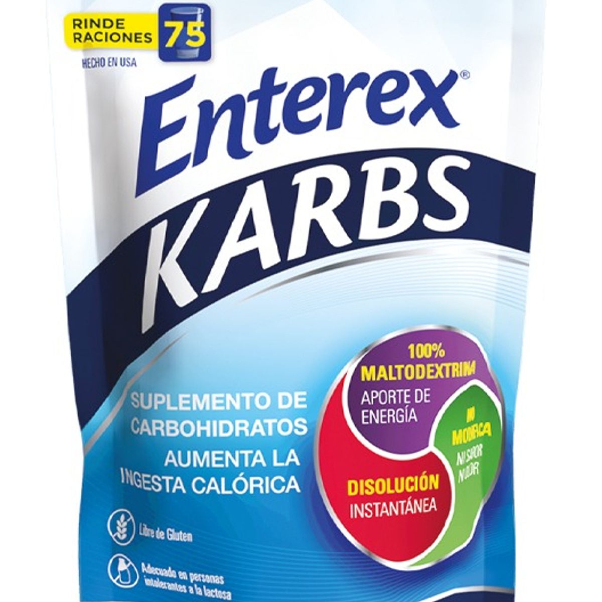 NUTRAPHARM - Enterex Karbs polvo 75 porciones