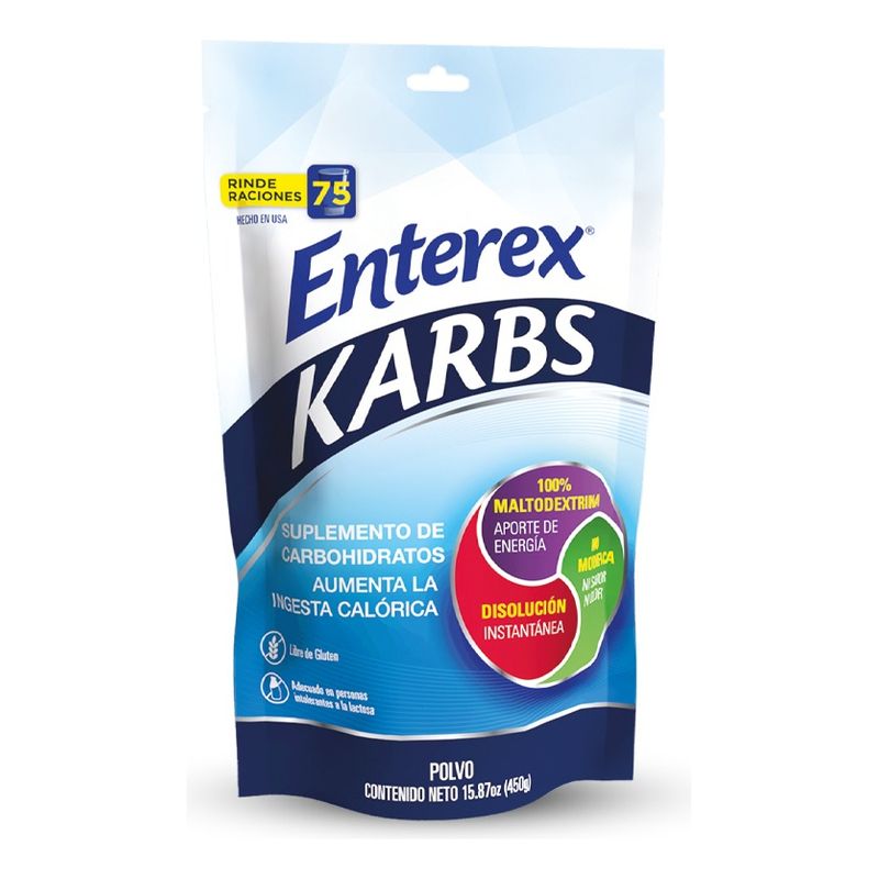 NUTRAPHARM - Enterex Karbs polvo 75 porciones