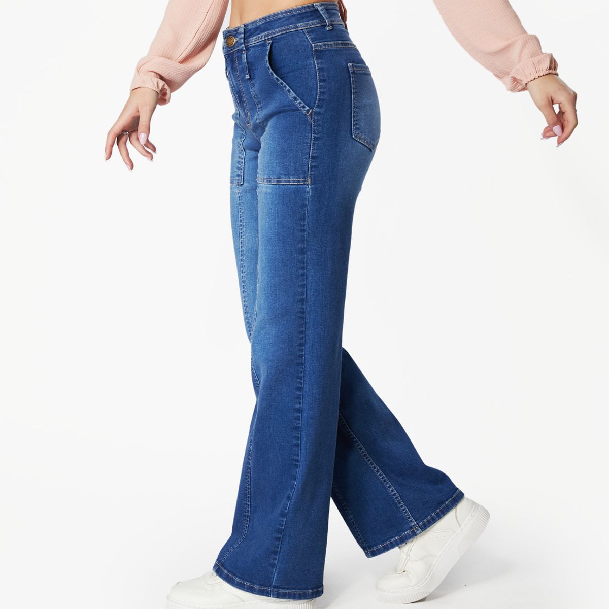 EFESIS - JEANS NURI RECTO CORTE CENTRO PIERNAS EFESIS