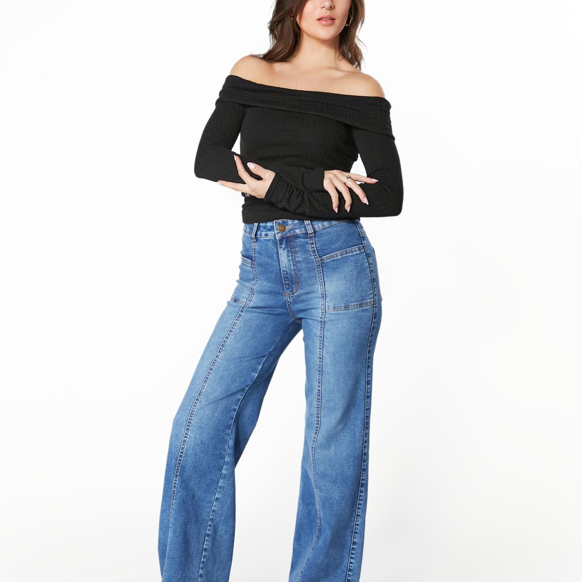 EFESIS - JEANS PIRAGI PALAZZO BOLSILLO INCRUSTADO EFESIS