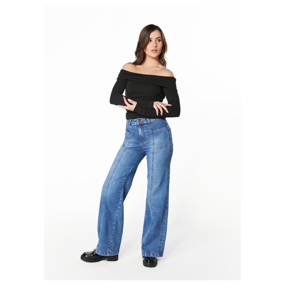 EFESIS - JEANS PIRAGI PALAZZO BOLSILLO INCRUSTADO EFESIS