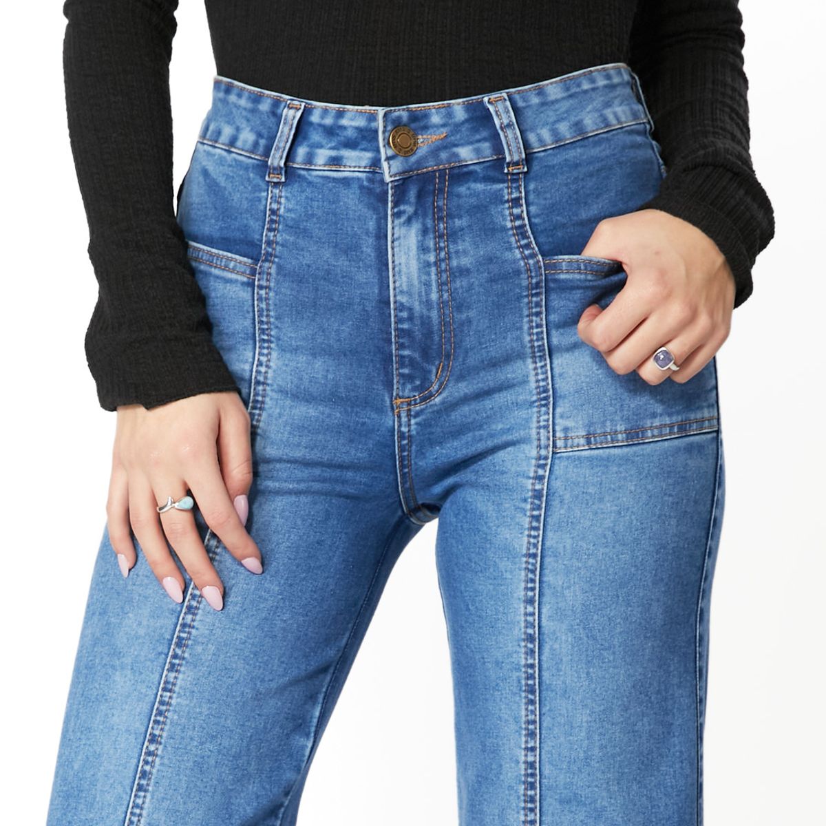 EFESIS - JEANS PIRAGI PALAZZO BOLSILLO INCRUSTADO EFESIS