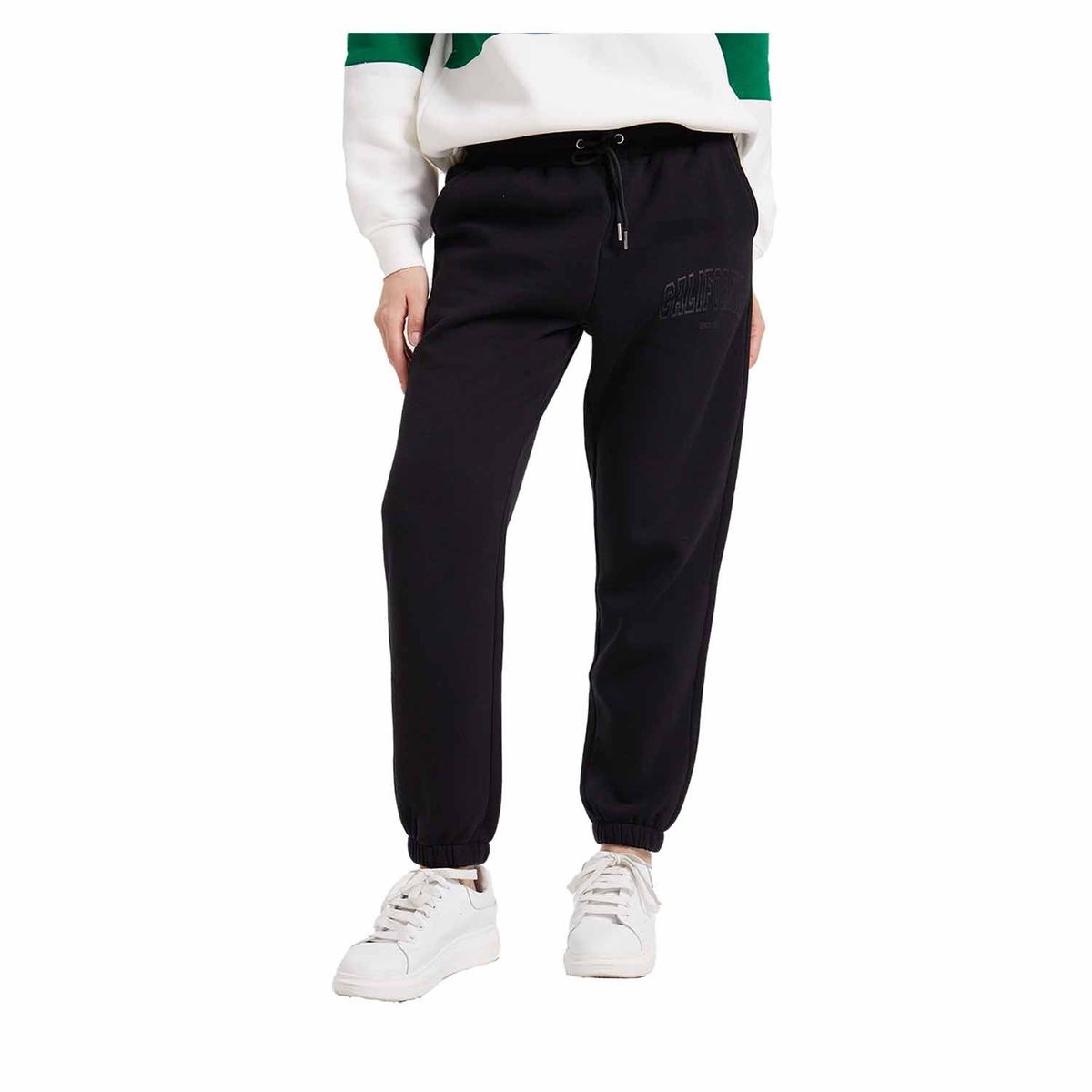 FASHION'S PARK - Pantalón Buzo Mujer Jogger Negro Fashion's Park