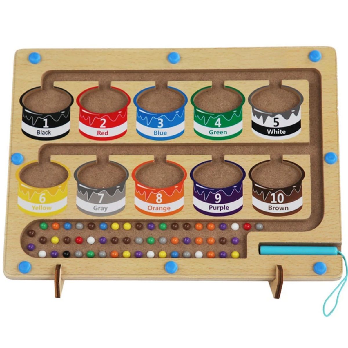 GENERICO - Juego Inteligencia Y Clasificación magnético laberinto  Montessori