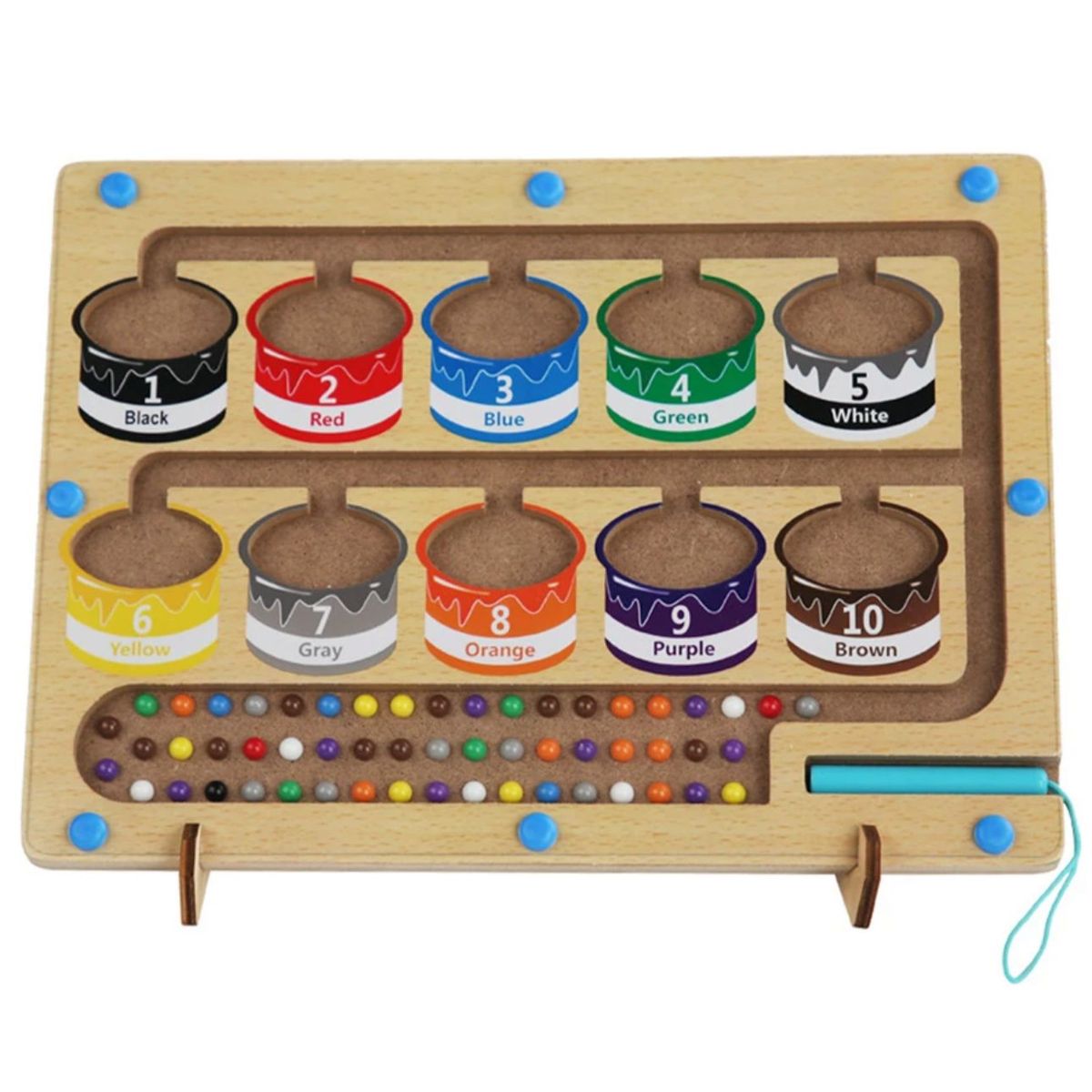 GENERICO - Juego Inteligencia Y Clasificación magnético laberinto  Montessori