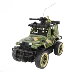 EKOI - Jeep Militar Control Remoto Juguete Vehiculo Militar
