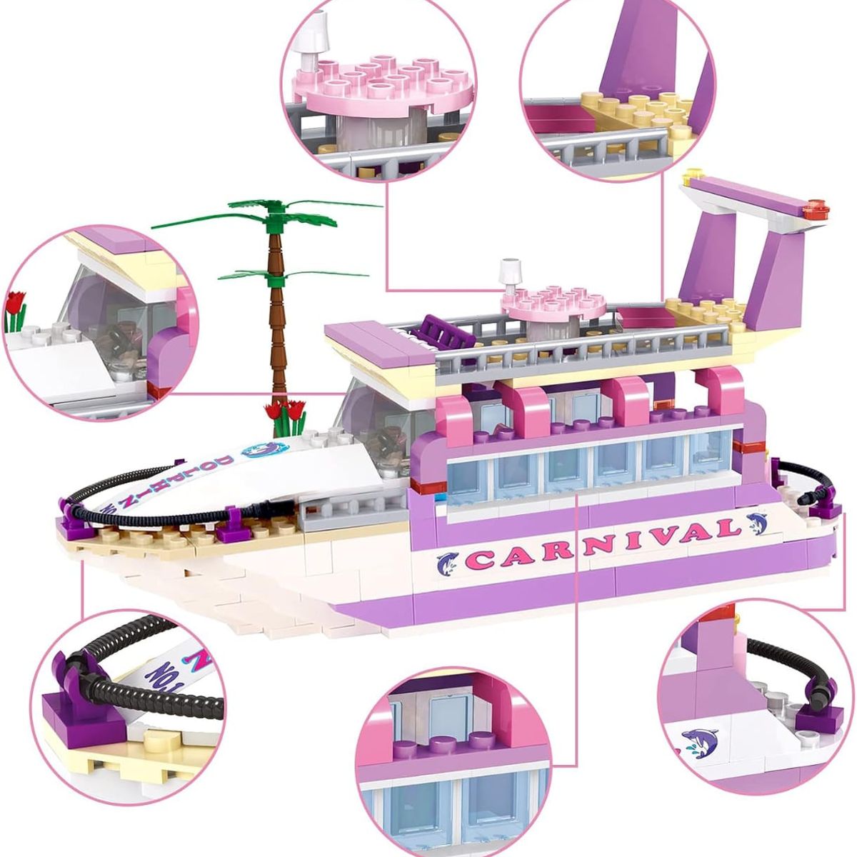 GENERICO - Crucero De Bloques Armable 318 Piezas