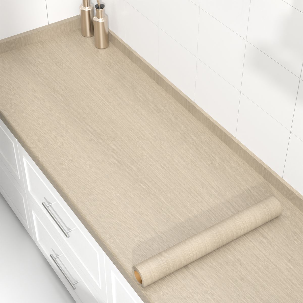 AIZO - Papel pintado autoadhesivo con textura madera  10m X 60cm