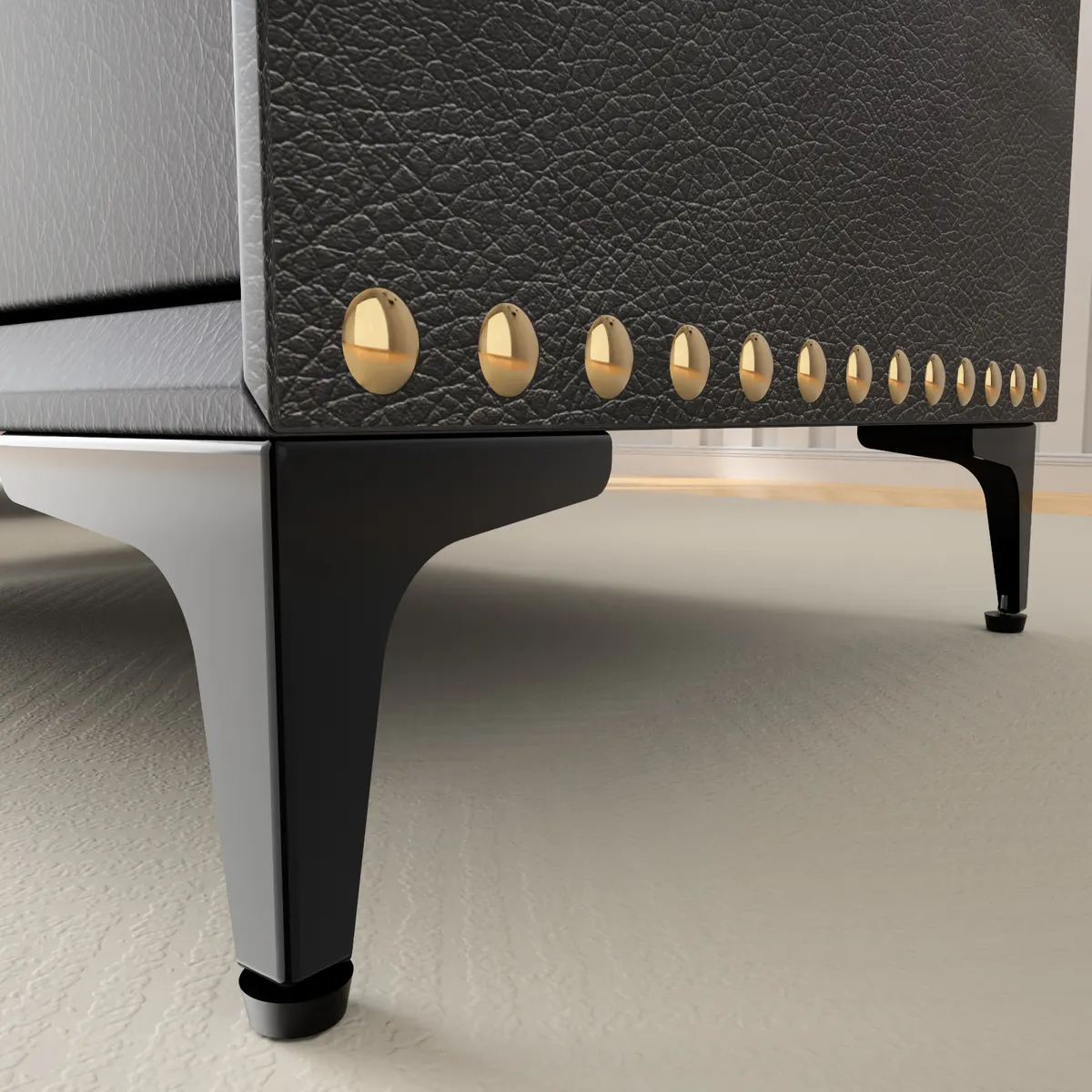 AIZO - 4 Pzs Patas Metálicas Para Muebles Cama  Sofá  Elevadores Ajustable 15cm