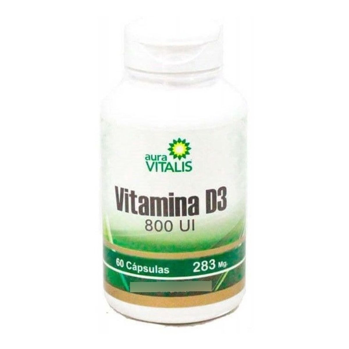 AURA VITALIS - Vitamina D3 Cápsulas 800 Ui X 60 Auravitalis