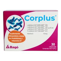 Corplus X 30 Cap Probioticos Vitamina D