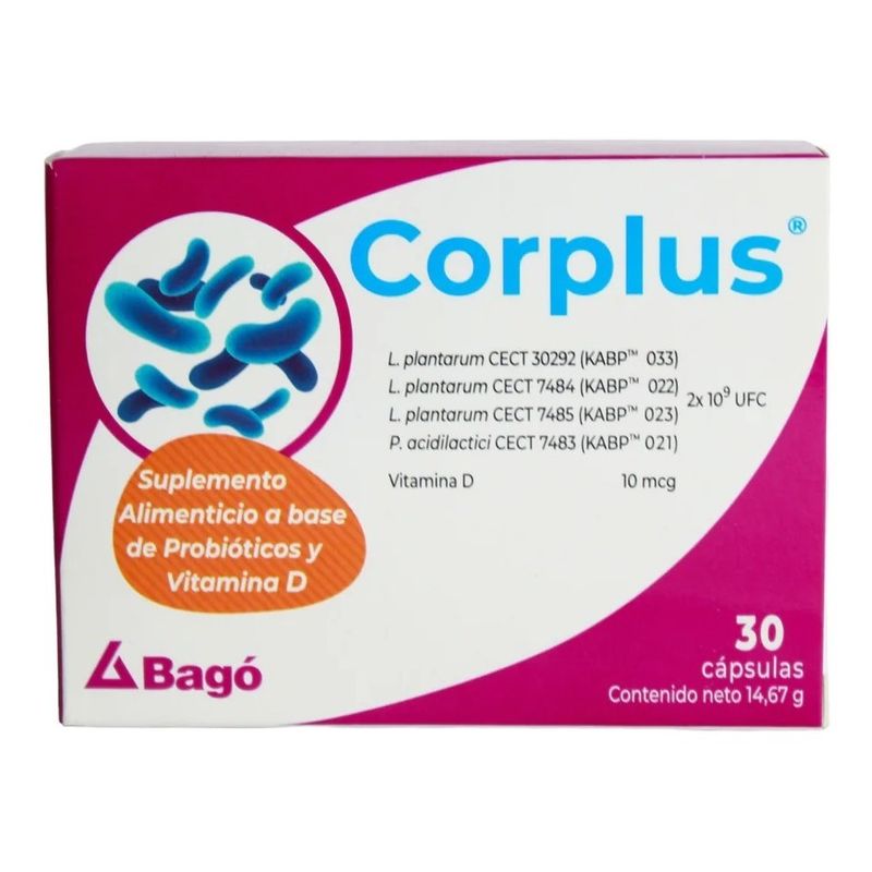 NUTRAPHARM - Corplus X 30 Cap Probioticos Vitamina D