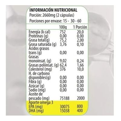 Imagen 2 del producto - Omega 3 Ultra Pure - 120 Capsulas