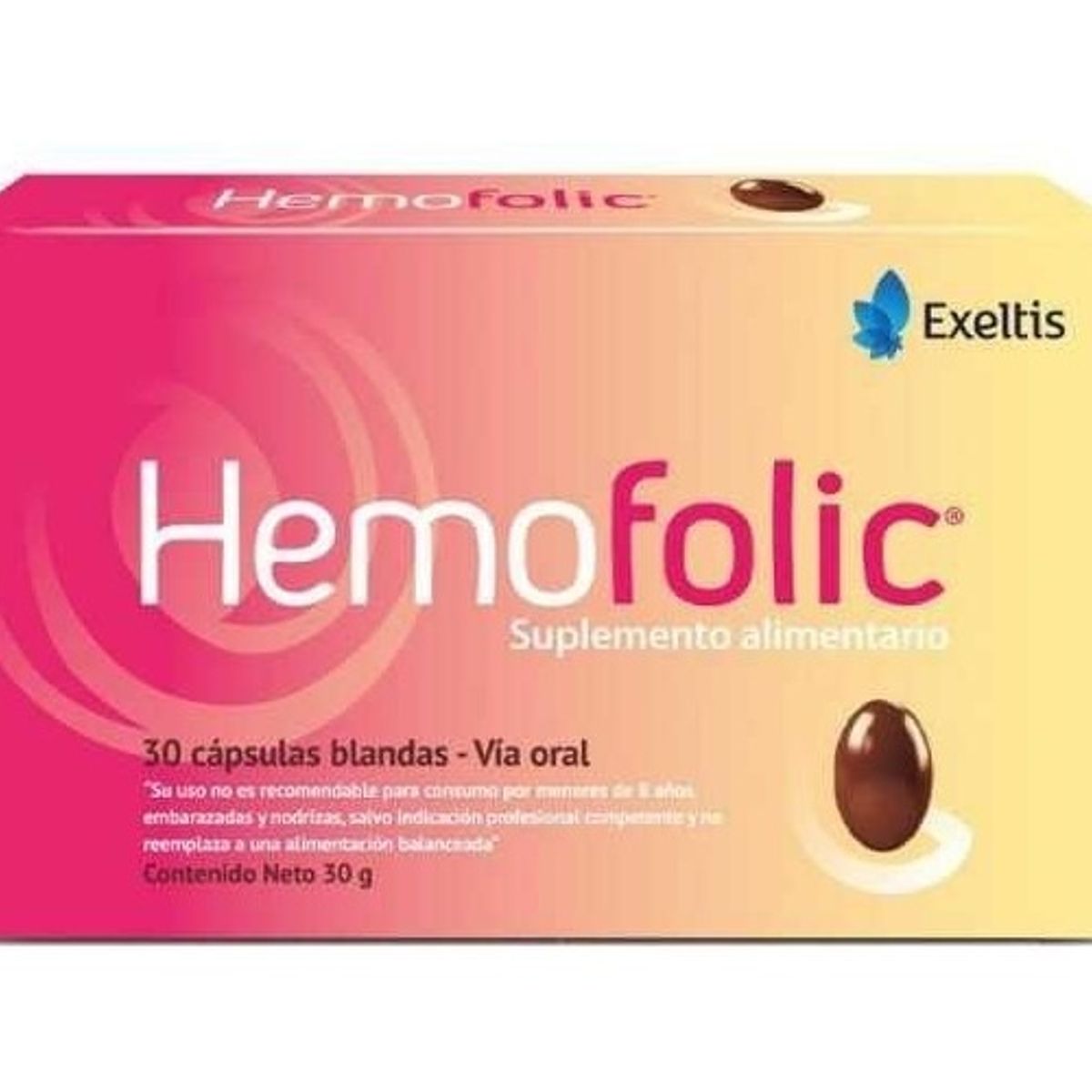 NUTRAPHARM - Hemofolic Multivitaminico Hierro + Folico X30cap