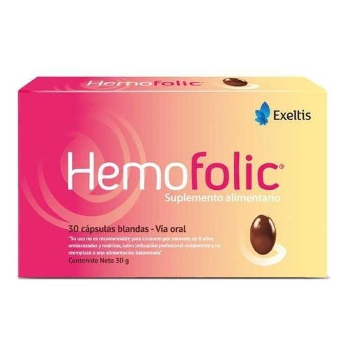 NUTRAPHARM - Hemofolic Multivitaminico Hierro + Folico X30cap