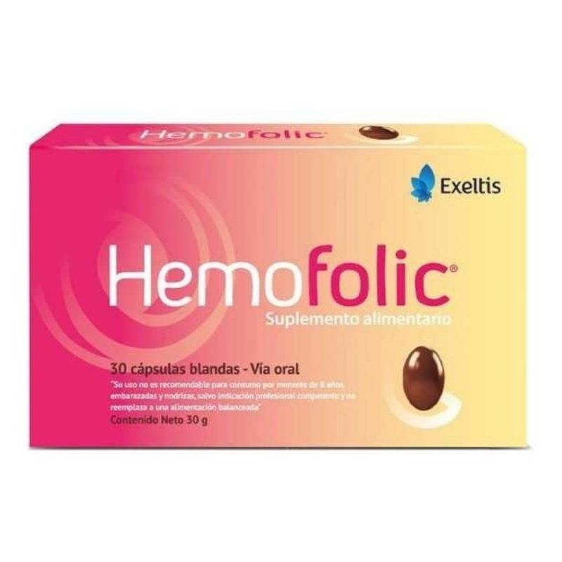 NUTRAPHARM - Hemofolic Multivitaminico Hierro + Folico X30cap
