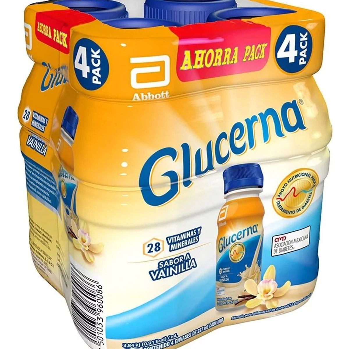 NUTRAPHARM - Glucerna Vainilla X 237 Mlx 4 Pack