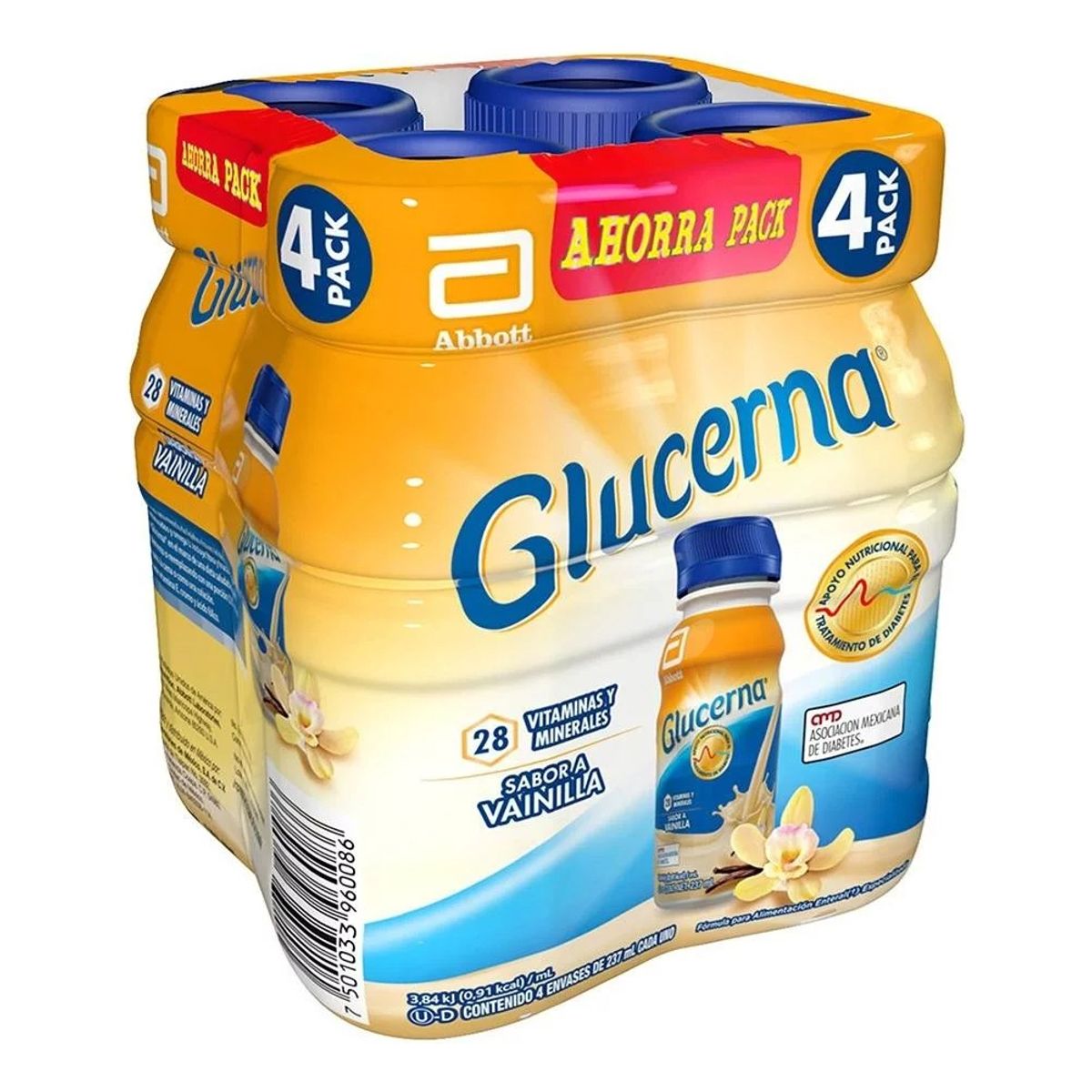 NUTRAPHARM - Glucerna Vainilla X 237 Mlx 4 Pack