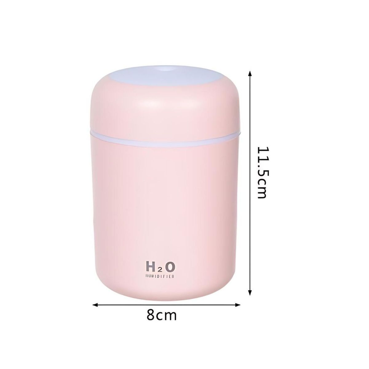GENERICO - Humidificador Difusor de Aire Rosa Luz Multicolor Hogar