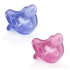 CHICCO - 2 Chupetes Silicona Physiosoft 16-36 meses, Rosa